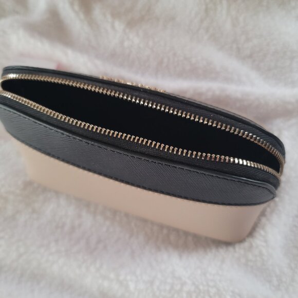 Kate Spade Two-Tone Staci Cosmetic Case K6756 - Black and Cream - Picture 5 of 13